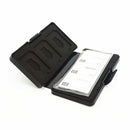 12 SD TF Memory Card Casing Box Holder Pouch Waterproof Dustproof Case, Black