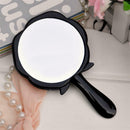 Portable Makeup Mirror Folding Handing Cosmetic Makeup Mirror Round On LQI