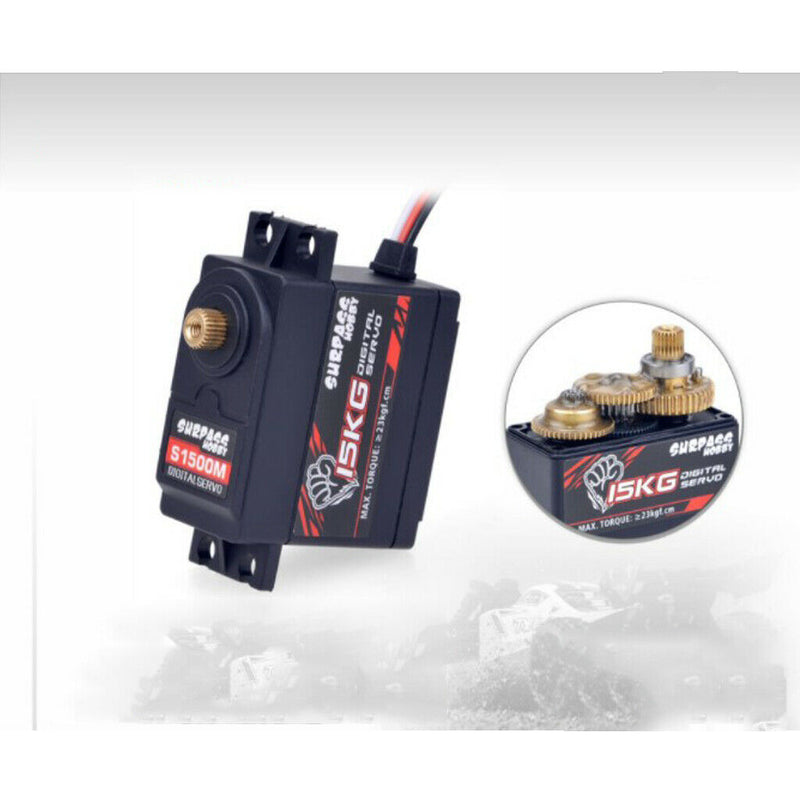 15KG/0.18S 6V Servo Motor for 1:10 1:8 Scale RC Buggy Car Robot Boat Ship