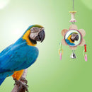 Mirror Parrot Stand Swing Bar Ladder GFIE Bird Toys With Bells Bird