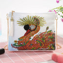 Shiny Swan 5D Diamond Painting DIY Chain Bag PU Leather Purse For Women Handbag