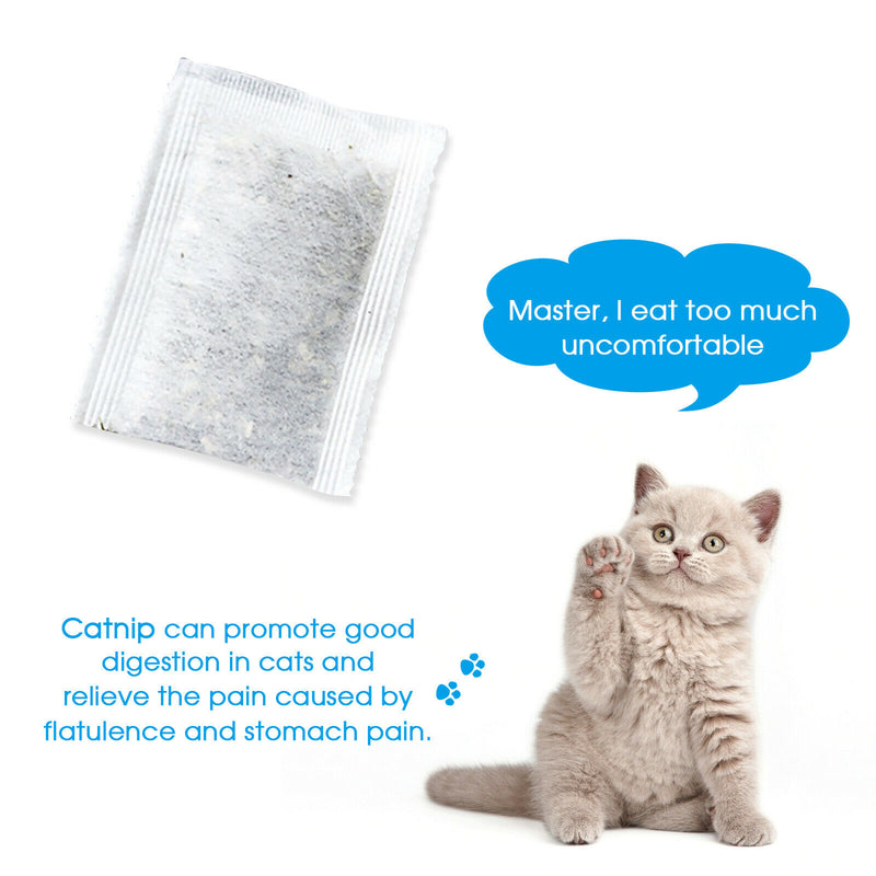 Catnip for Cats, Non-Woven Package Catnip Bags for Refillable Calming, 2g