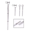 Stainless Steel Deck Cable Track Kit for Wood Posts Turnbuckle Screws Set