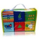 6pcs/set Baby Soft Blocks Infant Early Education Toys, Cloth Foam Grab and Stack