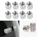 4 Sets Aluminium Car Wheel Tyre Valve Stems Air Dust Cover Screw Cap Acces KLH