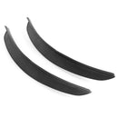 2x Soft Rubber Universal Car Flares Fender Wheel Arch Eyebrows Carbon Fiber Look