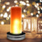 4pcs Mason Cover Lid Solar Light LED Flame Pattern Outdoor Restaurant Decor A