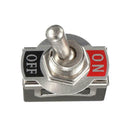Durable ON/OFF SPST Toggle Metal Lever Car Dash Light+Missile Cover  Top