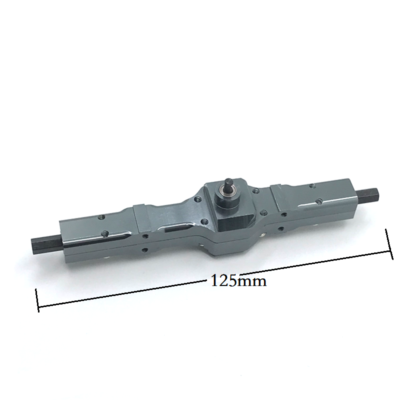 RC Metal Rear Shaft Axle Assembly w/ Differential Gear for WPL B24 Accessories