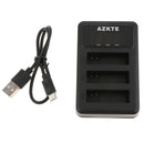 3-Channel USB Battery Charger with LCD Display for SJCAM SJ8 Serie - SJ8 pro,