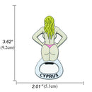 Novelty Metal Sexy Lady Bar Can Beer Bottle Opener Pendnat Kitchen Tool Deluxe