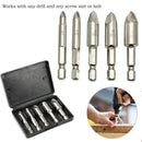 1SetDamaged Screw Extractor RemoveSet EasyOut Bolt Screws ExtractorsDrill Bit OZ