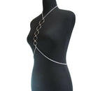 Adjustable Metal Bikini Bralette Harness Necklace Crossover Body Chain Bra Lady