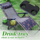 Folding Camping Outdoor Beach Garden Chair Clip On Tray For Drink Phone Holder H