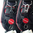 2x Scuba Dive Gear Holder Retractor Retractable Lanyard Rotatable Hook Clip
