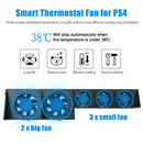 External Super Cooling Fan - Turbo Cooler Black for Playstation 4