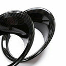 2Pcs Carbon Fiber ABS Front Fog Light Lamp Cover Trim for BMW X5 F18 2014-1