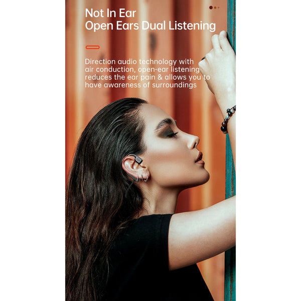 Bone Conduction Wireless  5.0 Headset Stereo Headphone Earphone