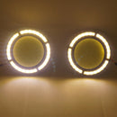 3X(2Pcs Car Yellow+White Cob Led Daylight Bulb Drl Lamp Daytime Running Fog