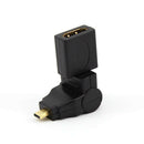 2 direction Rotatable HDMI Male to HDMI Type A Female Adapter for Phone TV