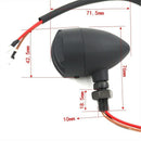 2Pcs Motorcycle Turn Signal Light Indicator Metal Retro Fence Locomotive Tu