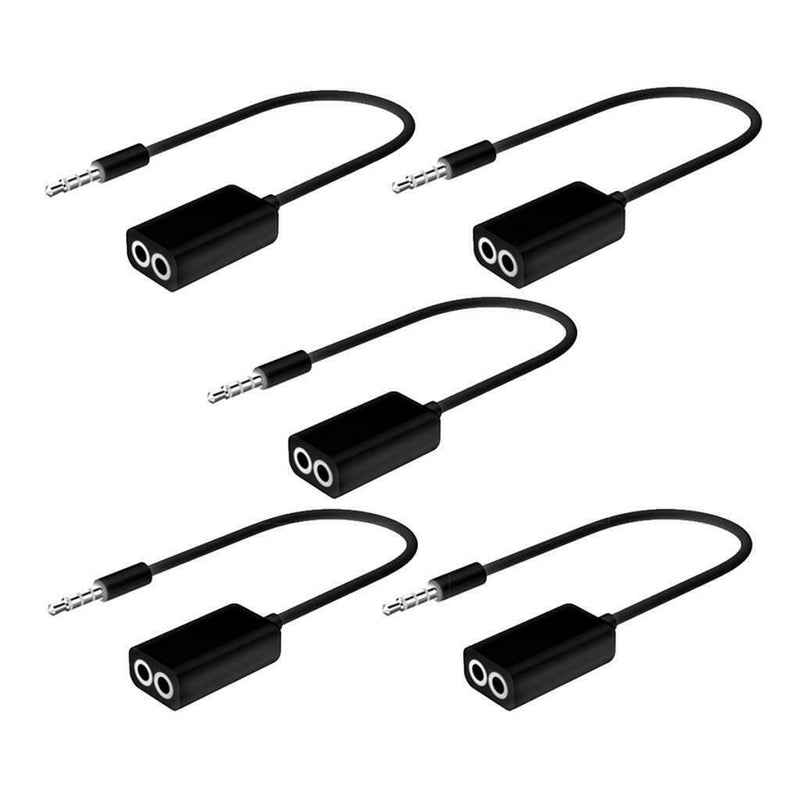 Audio Extension Cable Y Adapter Connecter 3.5mm Jack 1 Male to 2 Female Lead