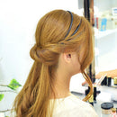 Fashion Women Double Layer Adjustable Head Hair Hoop Elastic HairRopeHairBandH3C