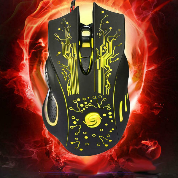3200DPI LED Optical 6D USB Wired Gaming Game Mouse Pro Gamer Mice For PC