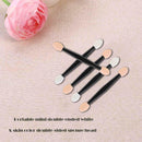 100x Disposable Dual Sides Eye Shadow Sponge Applicator Makeup Brush Black