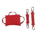 2 Pcs Dog Puppy Training Bite Tug Toys With Handle for Small Dog Tug, Linen