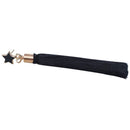 Women Bijoux Jewelry Classic Star Tassel Long Earring - Black