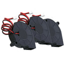 3x DC 12V Brushless Centrifugal Worm Gear Blower Mute Powerful Mini Cooling Fan