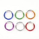 6Pcs Aluminum Alloy Clip Hanging Buckle Circle Round Carabiner Hook Keychain  Z