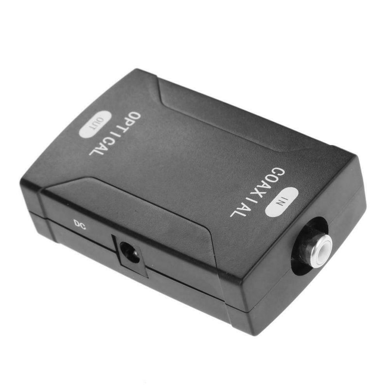 Toslink Optical Digital to Analog Audio Converter Fiber Coaxial Signal to RCA