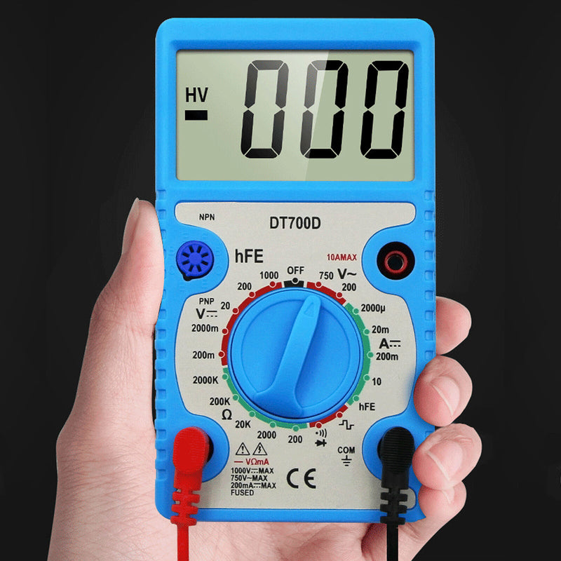 1 Set DT700D 200-750V AC/DC Multimeter Plastic Voltmeter for Troubleshooting