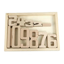 Stackable Montessori Building Blocks Math Number Block Toys Early Teaching