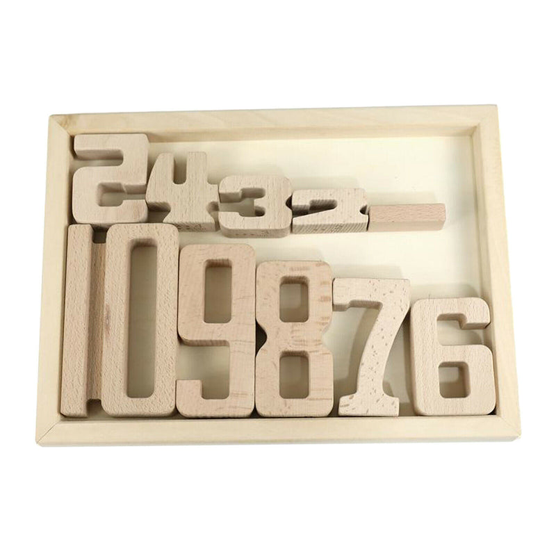 Stackable Montessori Building Blocks Math Number Block Toys Early Teaching