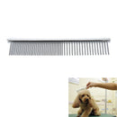 Pet Puppy Dog Cat Stainless Steel Comb Long Hair Shedding Grooming Flea Co`US