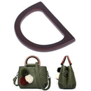 1Pcs Wooden Bag Handle Replacement for DIY Purse Making Handbag Shopping Tote BX