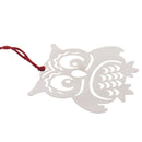 1 pcs owl hollow tassel stainless steel bookmark office statione%!