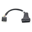 USB 3.0 20-Pin Motherboard Header Female To USB 2.0 9-Pin Male Adapter Ca %o