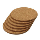 6pcs Plain Round Cork Coasters Coffee Drink Tea Cup Mat Placemats Wine Tabl U6W5