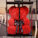 17X17X29cm Rose Bear Artificial Flowers Packing Box For Birthday Gifts Vale I0X2