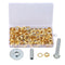 103Pcs/Set Durable Tarpaulin Tent Awning Groundsheet Eyelet DIY 1/2 inch Ta J4R5