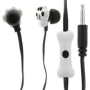In Ear Wired 3.5 mm Cute Cartoon Animal Earphone Earbuds Headphone black