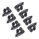 8pcs Adhesive Car Wire Clips Cord Earphone USB Cable Clamp Holder Organizer