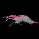 5pcs Soft shrimp bait luminous silicone prawn fishing lures hook bait 5 coloME