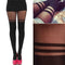 Black Sexy Women Temptation Sheer Mock Suspender Tights Pantyhose Stockings B.AU