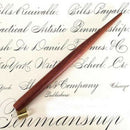 Wood Copperplate English Calligraphy Script Oblique Dip Pen Holder & 5pcs Nibs