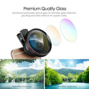 Professional 2 in 1 Hd Camera Lens Set 0.6X Super Wide-Angle Lens Clip Phon
